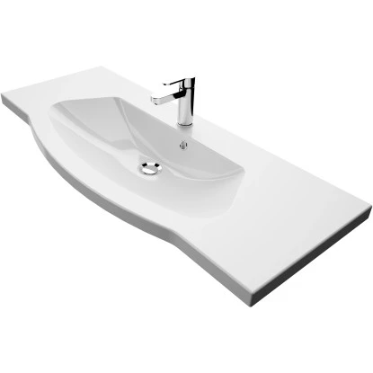 Pelipal Mineralmarmor-Waschtisch Serie 4005 Weiß 117 Cm