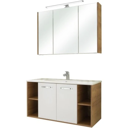 Pelipal Badmöbel-Set Quickset 362 Weiß Glanz 101 Cm – Bild 3