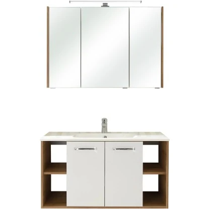 Pelipal Badmöbel-Set Quickset 362 Weiß Glanz 101 Cm – Bild 2