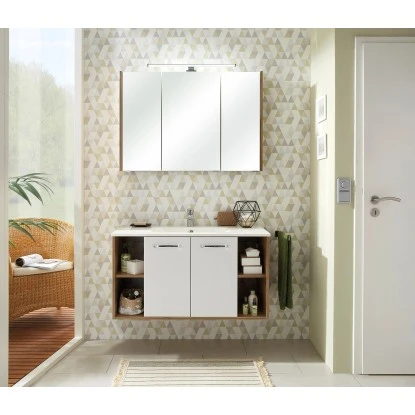 Pelipal Badmöbel-Set Quickset 362 Weiß Glanz 101 Cm