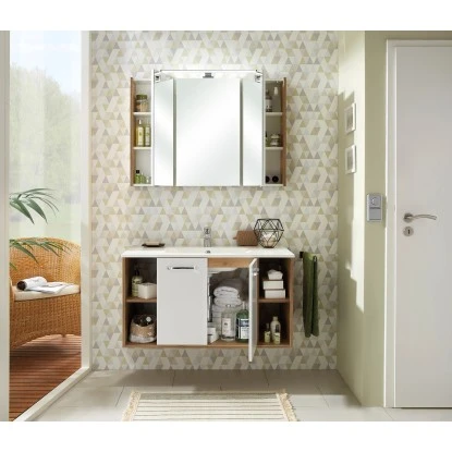 Pelipal Badmöbel-Set Quickset 362 Weiß Glanz 101 Cm – Bild 6