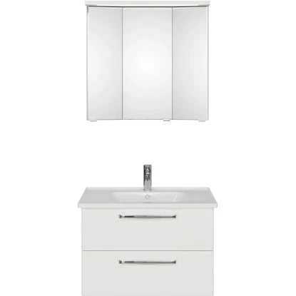 Pelipal Badmöbel-Set Trentino 77 Cm Weiß 3-teilig – Bild 2