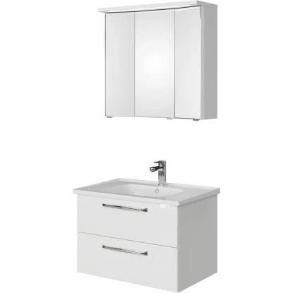 Pelipal Badmöbel-Set Trentino 77 Cm Weiß 3-teilig – Bild 3