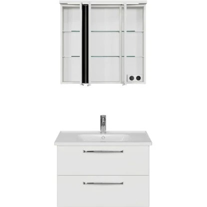 Pelipal Badmöbel-Set Trentino 77 Cm Weiß 3-teilig – Bild 4