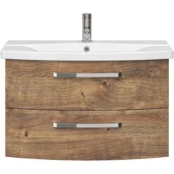 Pelipal Waschtischutnerschrank Fokus 4010 Eiche Ribbeck 49,2 Cm X 80 Cm X 43 Cm