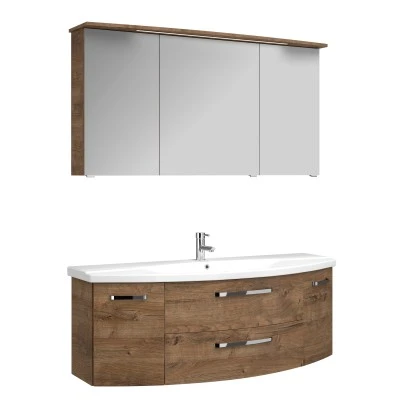 Pelipal Badmöbel-Set Serie 4010 Eiche Ribbeck Quer NB 144 Cm – Bild 2