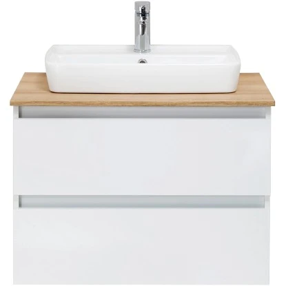 Pelipal Waschtischunterschrank Quickset 360 Weiß Glanz 75 Cm Grifflos