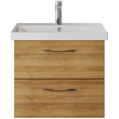 Pelipal Waschtischunterschrank Serie 4035 Riviera Eiche Quer NB 56 Cm Griff