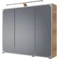 Pelipal Spiegelschrank Quantum 05 Riviera Eiche Quer NB 85 Cm