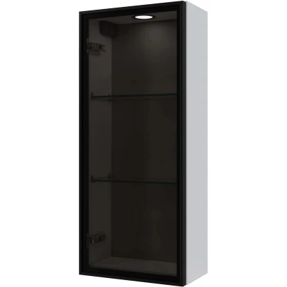 Pelipal Vitrinen-Wandschrank Quantum 05 Weiß Glanz 30 Cm