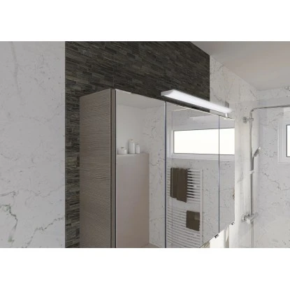 Pelipal Badmöbel-Set TrenTino Mit Midischrank 137 Cm Graphit Struktur – Bild 11