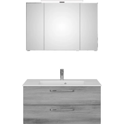 Pelipal Badmöbel-Set TrenTino Mit Midischrank Und Unterschrank 167 Cm Graphit – Bild 3