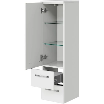 Pelipal Badmöbel-Set TrenTino Mit Beimöbeln Und Kranzleuchte 137 Cm Weiß – Bild 10