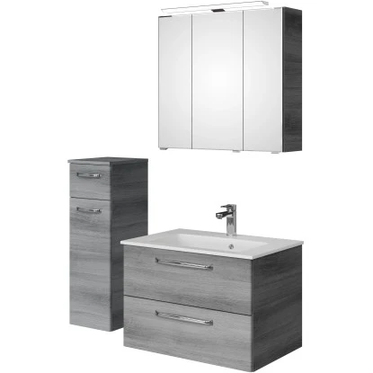 Pelipal Badmöbel-Set TrenTino Mit Unterschrank 107 Cm Graphit Struktur – Bild 4