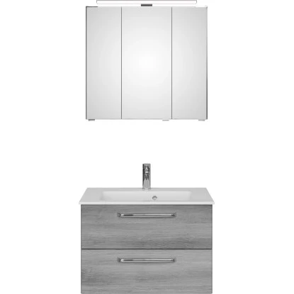 Pelipal Badmöbel-Set TrenTino Mit Unterschrank 107 Cm Graphit Struktur – Bild 3