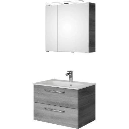 Pelipal Badmöbel-Set TrenTino Mit Unterschrank 107 Cm Graphit Struktur – Bild 5