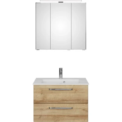 Pelipal Badmöbelset TrenTino Mit Unterschrank 107 Cm Riviera Eiche – Bild 5