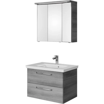 Pelipal Badmöbelset TrenTino Mit Unterschrank + 3D-Spiegelschrank 110 Cm Graphit – Bild 5