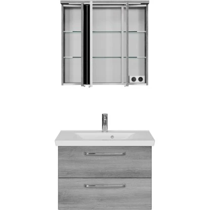 Pelipal Badmöbelset TrenTino Mit Unterschrank + 3D-Spiegelschrank 110 Cm Graphit – Bild 8