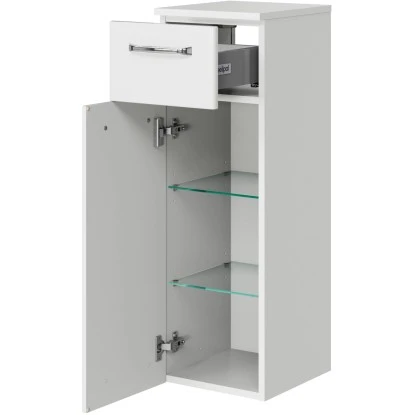 Pelipal Badmöbel-Set TrenTino Mit Beimöbeln Und Aufsatzbeleuchtung 137 Cm Weiß – Bild 9