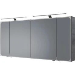 Pelipal Spiegelschrank Quantum 05 Graphit Struktur Quer NB 150 Cm