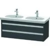 Duravit Waschbeckenunterschrank Ketho 115 Cm Für Waschtisch D-Code Graphit Matt