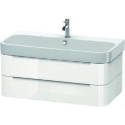 Duravit Waschbeckenunterschrank Happy D.2 97,5 Cm Weiß Hochglanz