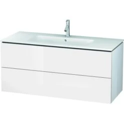 Duravit Waschbeckenunterschrank 122 Cm L-Cube Weiß Hochglanz