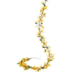 Kunstfloristik Forsythia Girlande 180 Cm Gelb