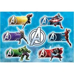 Komar Deko-Sticker Avengers Plates 100 X 70 Cm Gerollt