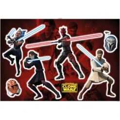 Komar Deko-Sticker Clone Wars Showdown 100 X 70 Cm Gerollt