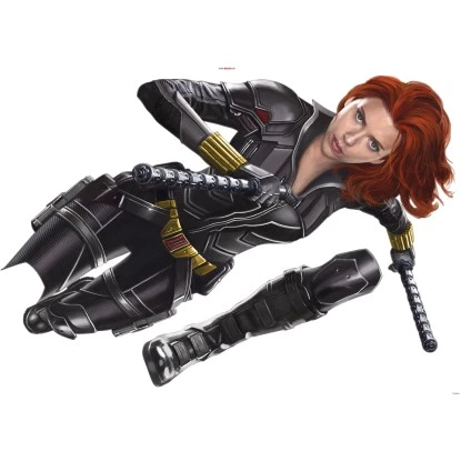 Komar Deko-Sticker Black Widow Run 100 X 70 Cm Gerollt