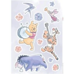 Komar Deko-Sticker Winnie Pooh Flowers 50 X 70 Cm