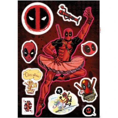 Komar Deko-Sticker Deadpool Derppool 50 X 70 Cm Gerollt
