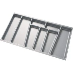 Fackelmann Schubkasteneinsatz Silber 70 Cm X 37 Cm X 50 Cm