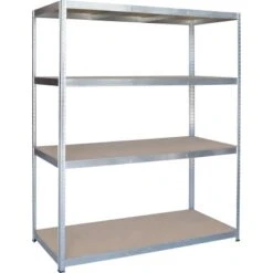 Metall-Schwerlastregal 180 Cm X 160 Cm X 60 Cm Verzinkt