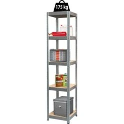 Metall-Schwerlast-Steckregal Verzinkt 180 Cm X 40 Cm X 40 Cm