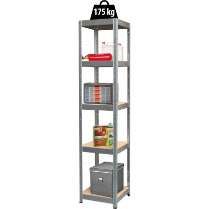 Metall-Schwerlast-Steckregal Verzinkt 180 Cm X 40 Cm X 40 Cm