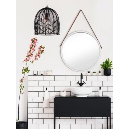 Baliv Wandspiegel SP-50.10 RundØ 50 Cm Weiß – Bild 3