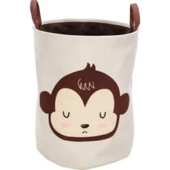 Aufbewahrungskorb Safari Adventure Affenmotiv Ø 35 Cm X 45 Cm