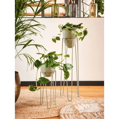 Glas Vase Grau 22,25 Cm X Ø 10,25 Cm – Bild 2