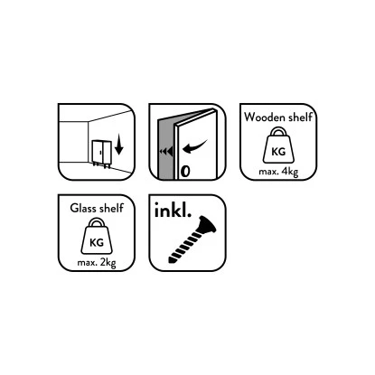 Baliv Hochschrank BM-6620 Weiß – Bild 4