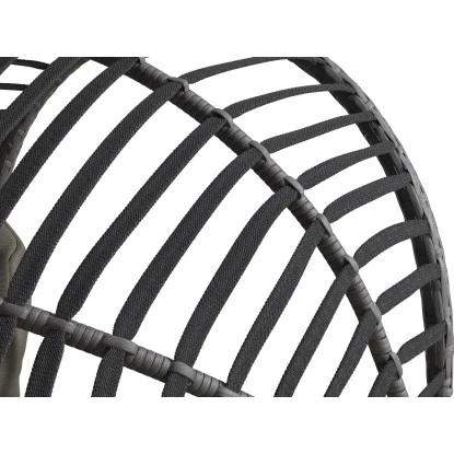 Hängesessel Leyburn Aus Polyrattan Grau-Taupe – Bild 6