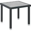 Gartentisch Marnoo Quadratisch Schwarz 80 Cm X 80 Cm