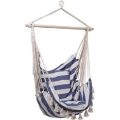 Hängesessel Lytton FSC® Blau-Weiß/Natur