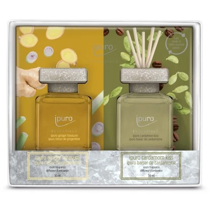 Ipuro Raumduft Essentials 2-er Set Cardamom Kiss & Ginger Treasure
