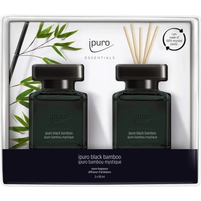 Ipuro Raumduft-Set Essantials Black Bamboo 2 X 50 Ml