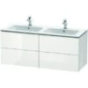 Duravit Waschbeckenunterschrank 129 Cm L-Cube Weiß Hochglanz