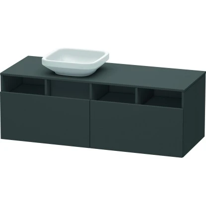 Duravit Waschbeckenunterbau 140 Cm DuraStyle Wandhängend Graphit Matt