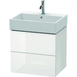 Duravit Waschbeckenunterschrank 58,4 Cm L-Cube Weiß Hochglanz